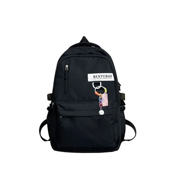 Kylethomasw Middle Student School Bags for Teenager Girls Backpack Women Nylon Campus Casual Bagpack